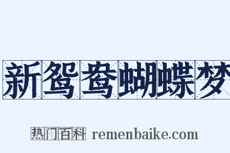 新鸳鸯蝴蝶梦是什么意思的图片